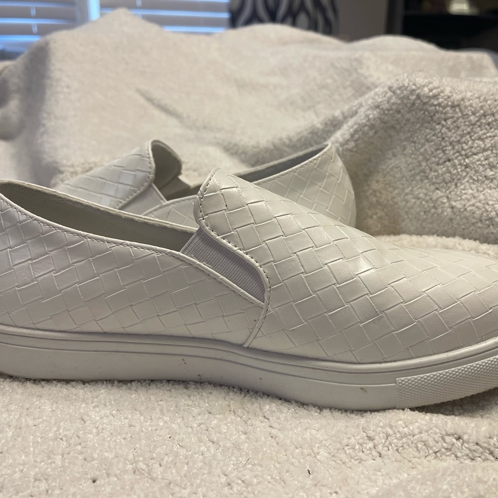 White walking shoes